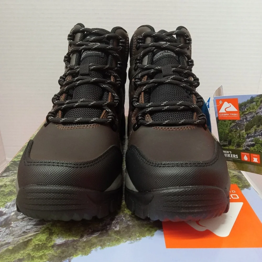 Ozark Trail OT Meadows 2.0 Men's Hiking Boots Size 6 Brown Waterproof Leather